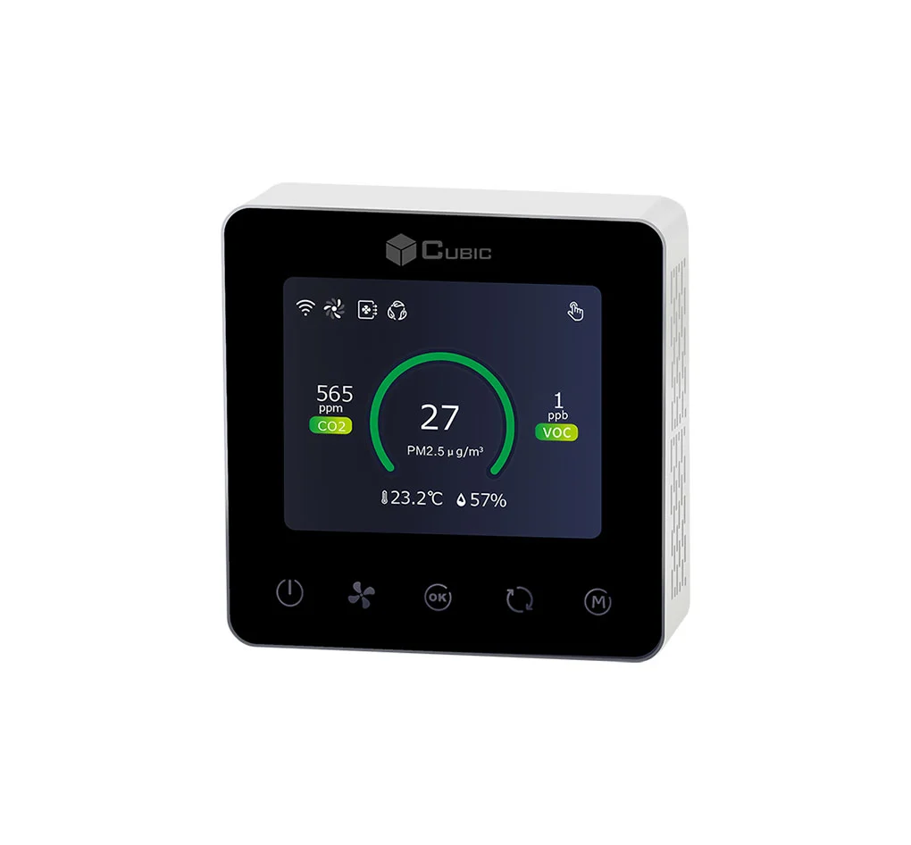 Transmissor hvac montado na parede com display am6108b