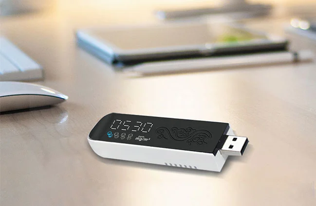 Comunicação do IAQ Mini CO2 Monitor CM01