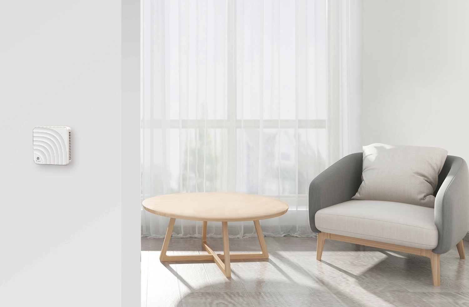 Aplicação do transmissor de montagem na parede AM6208W