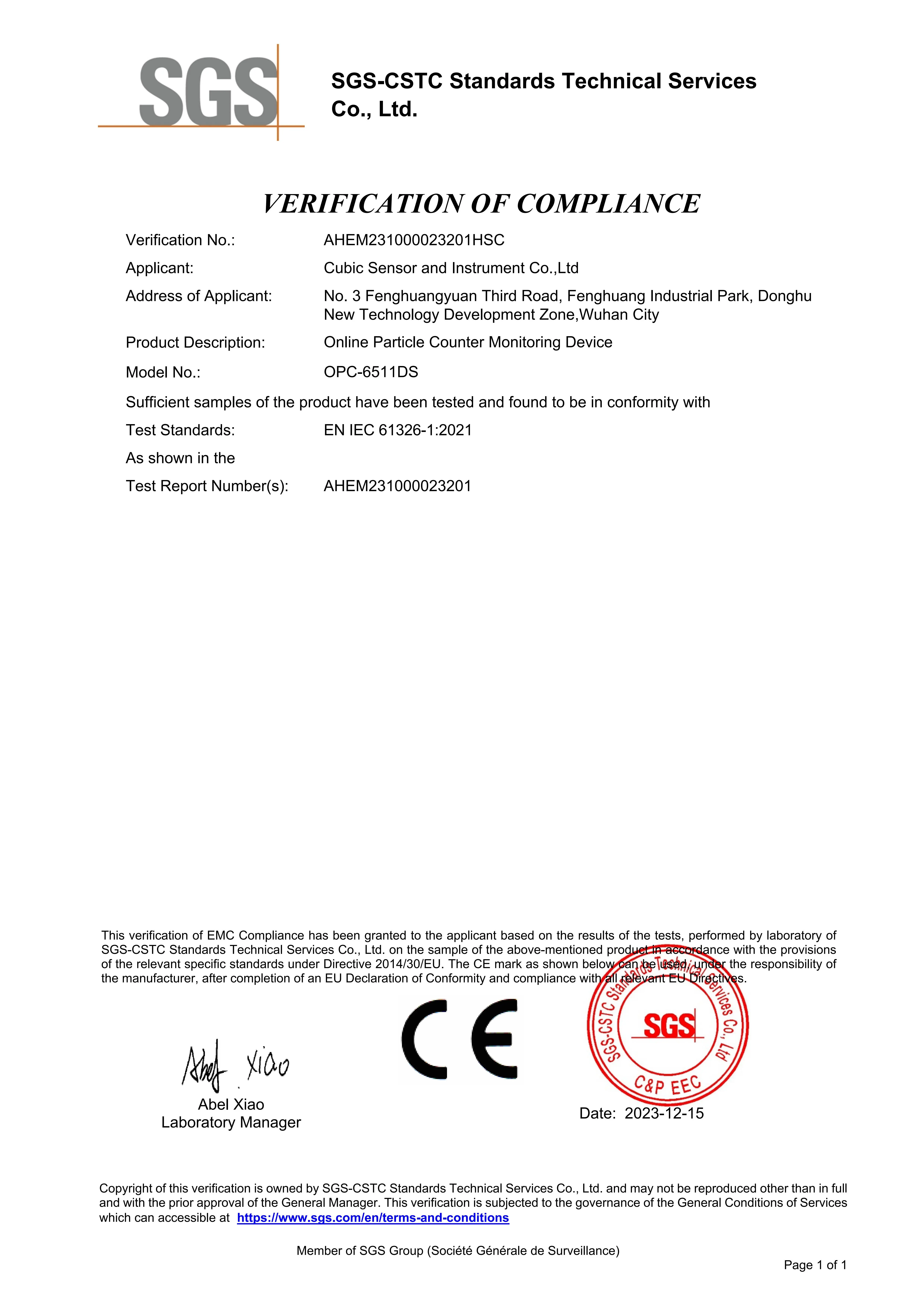 OPC-6511DS série CE Certificado