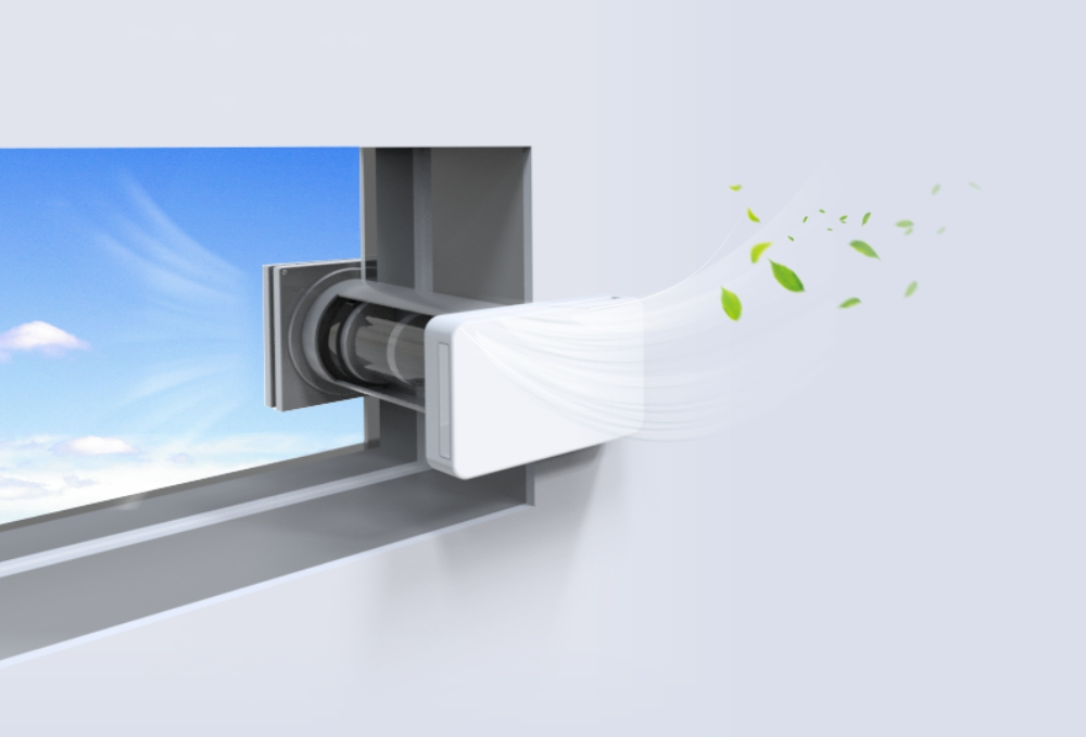 Tecnologia de sensor cúbico avançada para ventiladores montados na parede melhora a qualidade do ar interno