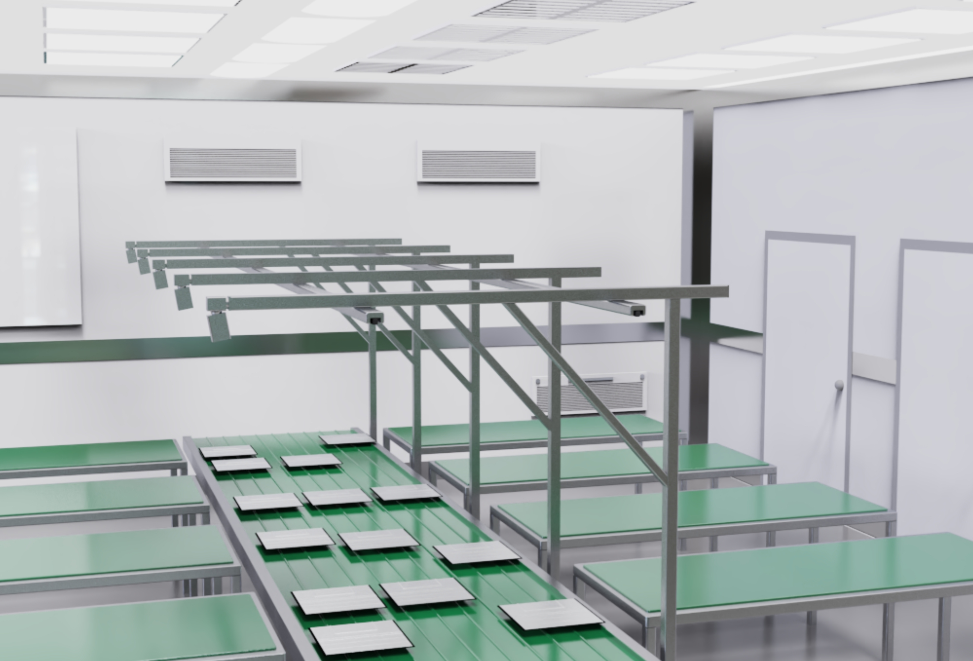 Contador de partículas ópticas cúbicas aerotransportadas para indústria de exibição de painel plano