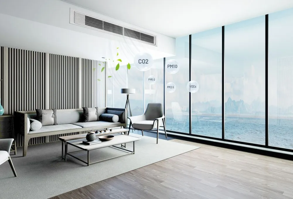 Soluções de detecção de sistema de ar fresco cúbico