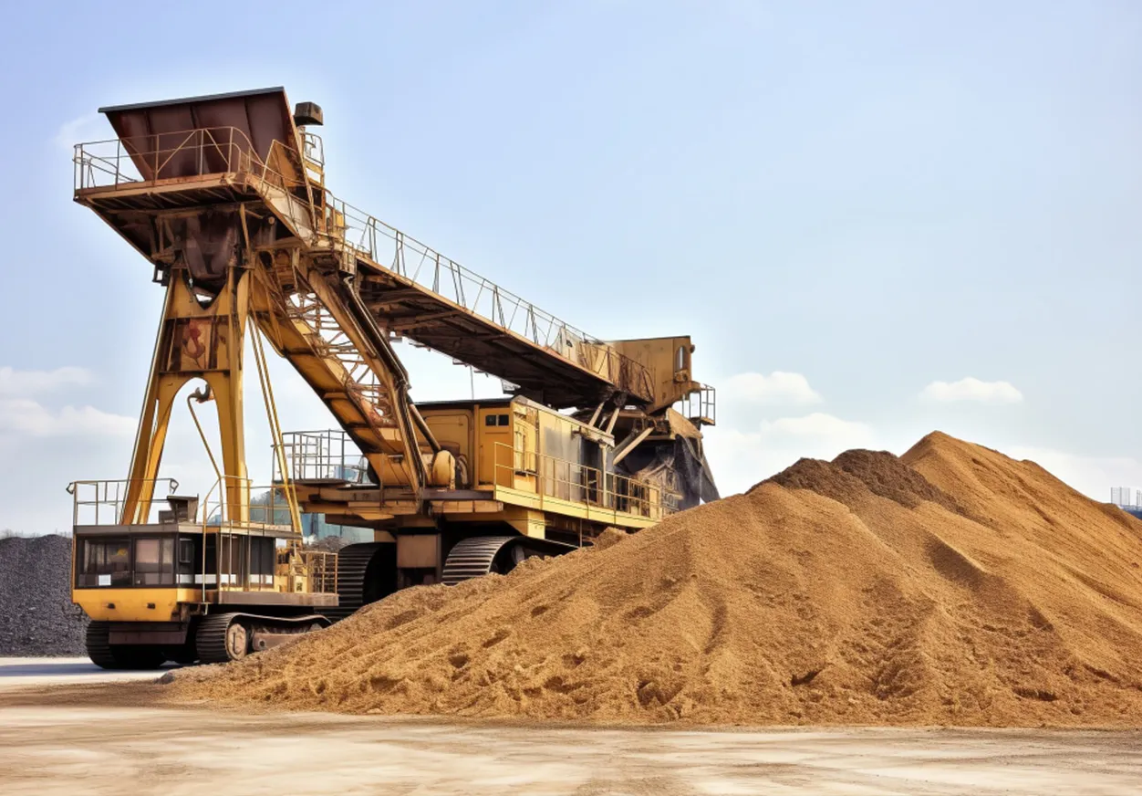 Monitor de matéria particulada de grau industrial no monitoramento do local de mineração